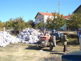 Dar gelirli ailelere kömür yardımı